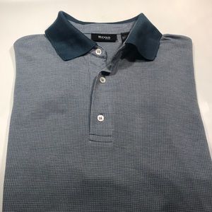 BOSS Hugo Boss men’s cotton polo shirt longsleeve